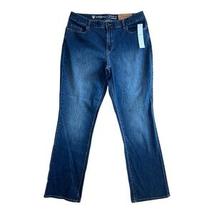 Coldwater Creek Natural Fit Mini Bootcut Leg Jeans Size 14 NWT